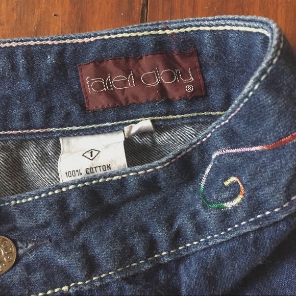 Vintage high waist denim shorts 1970’s - Picture 7 of 7